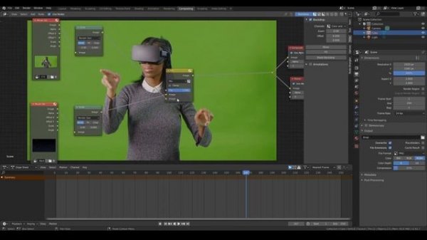 How To Green Screen - Easy Video Editing Blender Tutorial