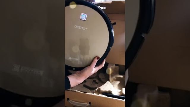 Робот-пылесос Ecovacs Deebot DH45 распаковка смотреть онлайн