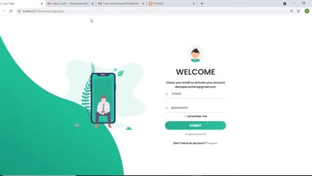 Login, Logout ,forgotten password, recover and signup and contact us page using PHP +MYSQL смотреть онлайн