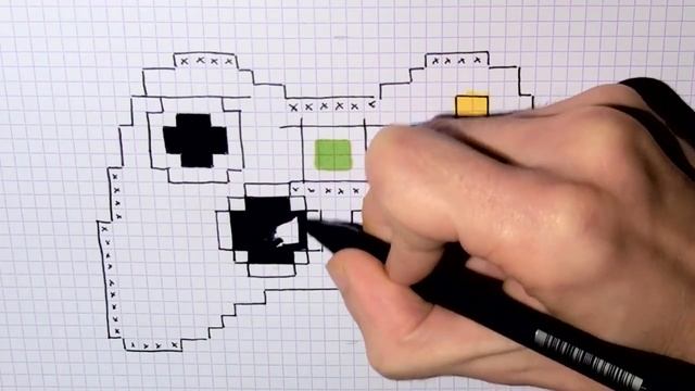 Handmade Pixel Art - How To Draw Game Controller #pixelart смотреть онлайн