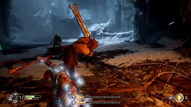 God of War PS4 - Magni & Modi Boss Fight смотреть онлайн