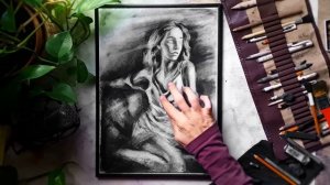 [ASMR No Talking] 6 Hours of Drawing with Charcoal Pencils