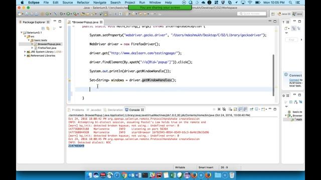 Handling (Switching to) Popup Browser (Window) in Selenium смотреть онлайн