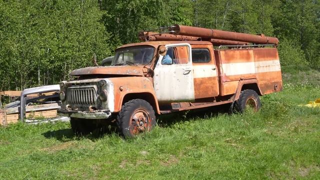 Starting GAZ 53A Firetruck (V8) After 23 Years + Test Drive смотреть онлайн
