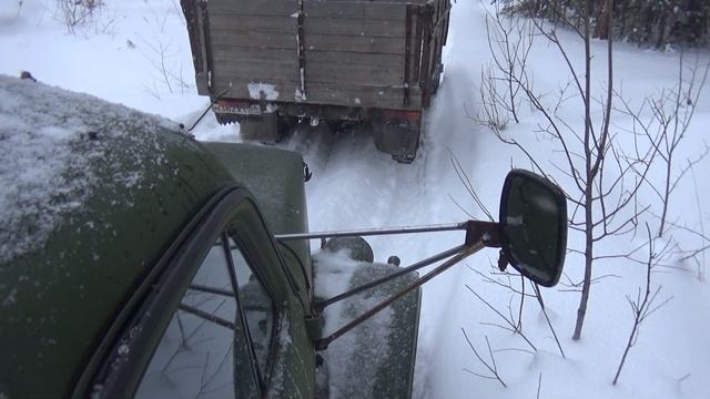ГАЗ-63 V8 и ГАЗоМЕР покатушки по зимнему лесу. смотреть онлайн