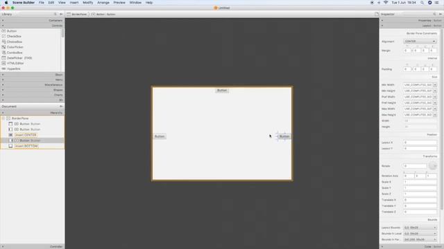SceneBuilder - Border Layout смотреть онлайн