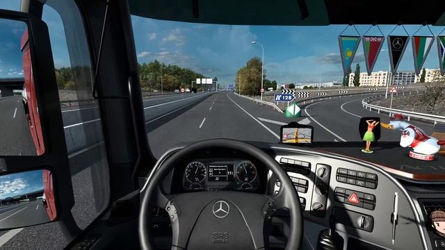 ETS2 1.42 - Euro Truck Simulator 2 - Mercedes-Benz Actros MP3 - Madrid (E) to Granada (E) смотреть онлайн