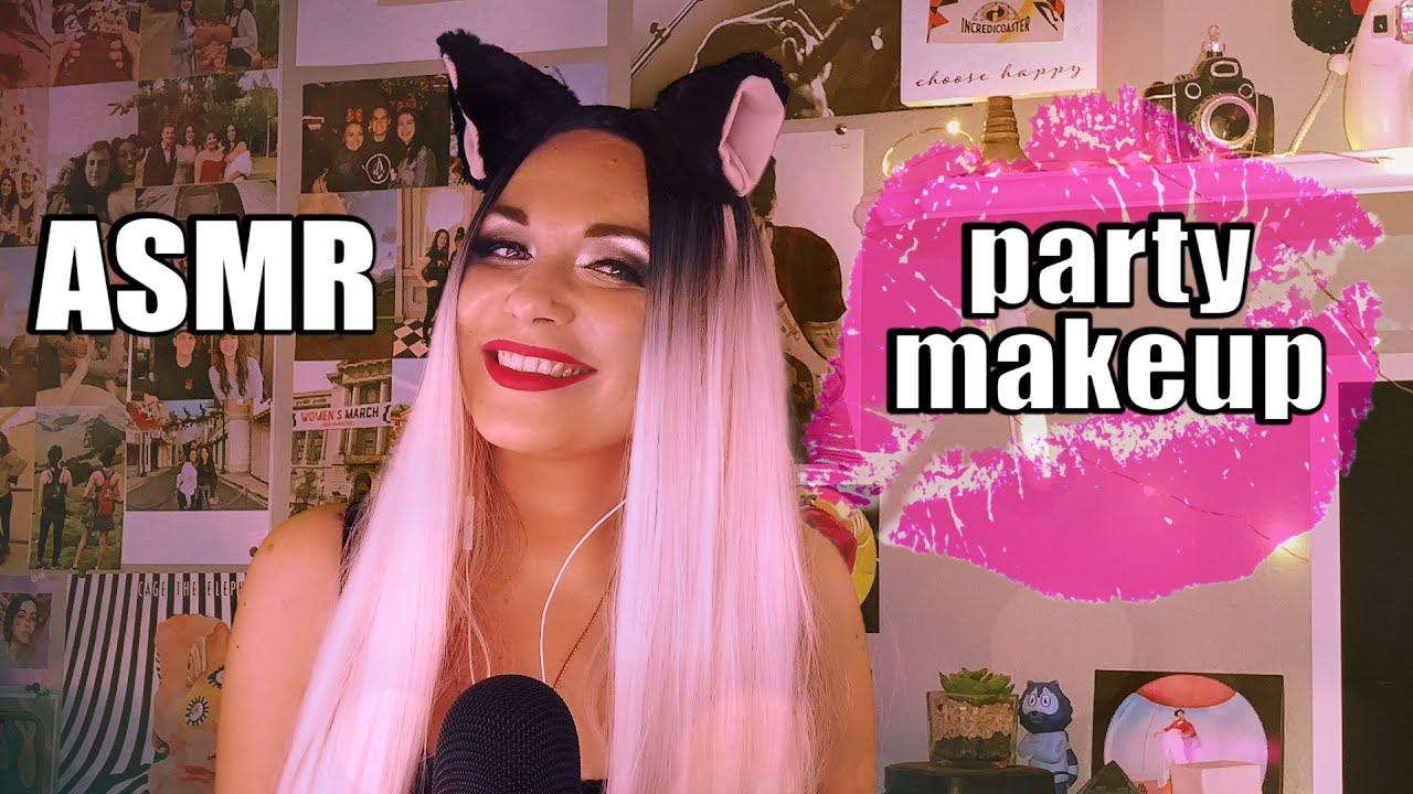 АСМР макияж на вечеринку от твоей немного странной подругиparty makeup from a weird girlfriend смотреть онлайн
