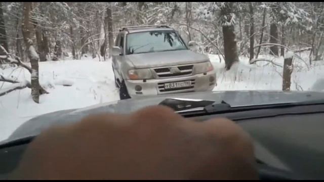 Паджеро. Первый пробный выезд в лес. смотреть онлайн