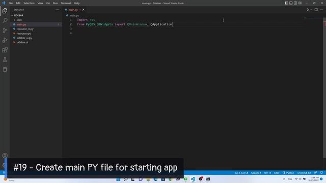 PyQt5 Programs | Sidebar example of application смотреть онлайн
