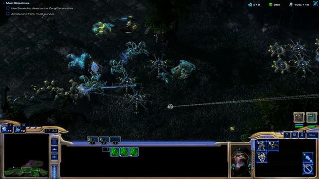 StarCraft Mass Recall 8 0 1 Protoss Campaign (Mission 9. Shadow Hunters) смотреть онлайн