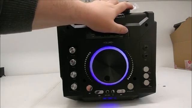 Pyle Outdoor Portable Wireless Bluetooth Karaoke PA Loud speaker 8 Subwoofer Sound Syst смотреть онлайн