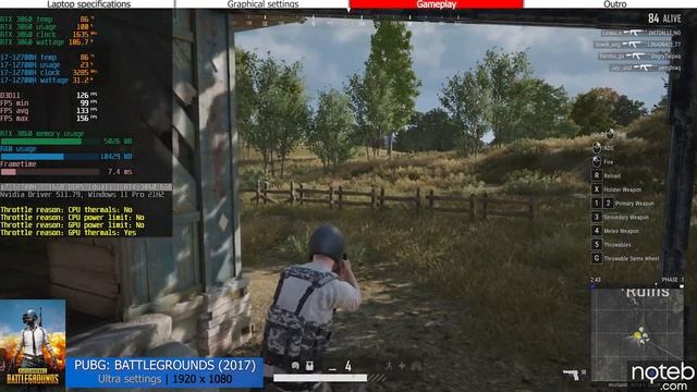 Asus TUF F15 (2022) - PUBG Gameplay Test (i7-12700H, RTX 3060) смотреть онлайн