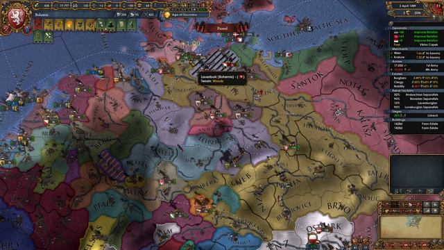 EU4: Bohemia [07] Pushing into the Lubeck trade node. смотреть онлайн