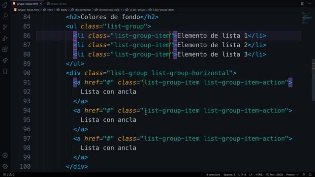 Curso Bootstrap - Componentes, colores de grupos de listas. смотреть онлайн