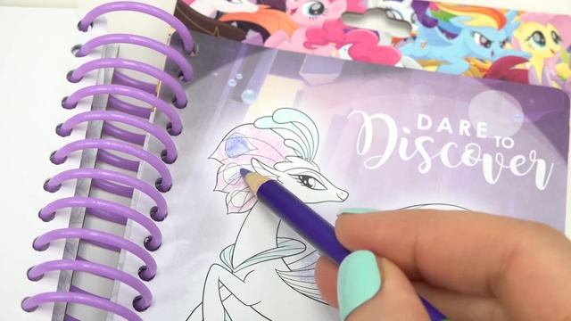 My Little Pony Movie "Sketch Adventure" Coloring Book Review! Sea ponies Inside смотреть онлайн