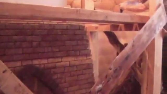 Строительство камина в виде дерева. Www.stovestroy.ru