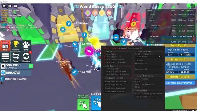 Roblox Clicker Simulator SCRIPT | Auto Farm | Open Eggs | Auto Rebirth *2022* смотреть онлайн