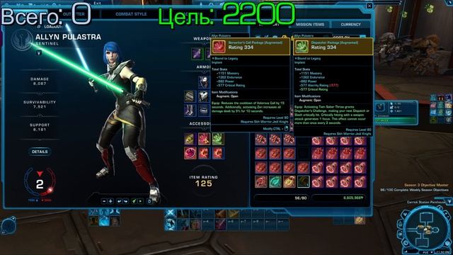 SWTOR: Модульное снаряжение для чайников