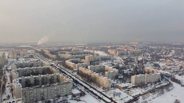 Коломна с высоты . Колычёво . 05.02.2022. Dji mavic mini. смотреть онлайн