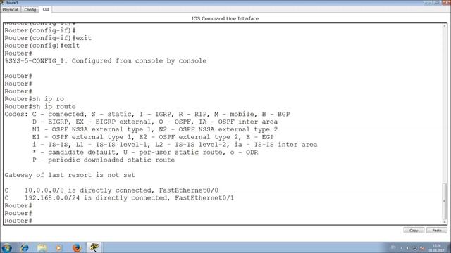 Знакомство с Cisco Packet Tracer. Настройка маршрутизатора смотреть онлайн