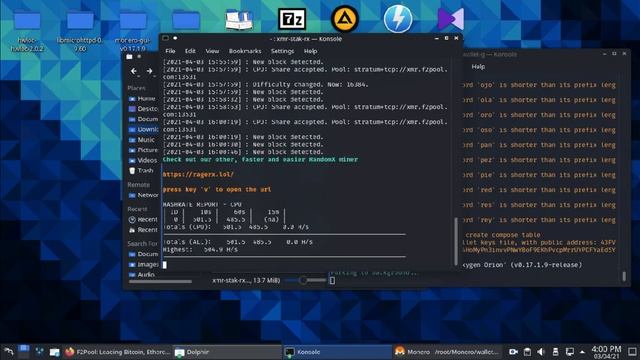 Mining Monero cryptocoins on Kali Linux using XMR and Random X algorithm #4K смотреть онлайн