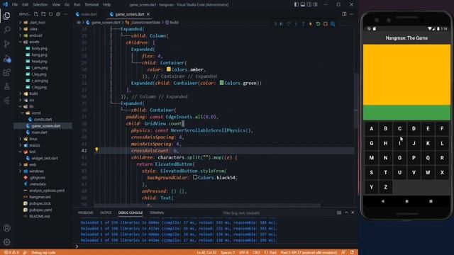 Flutter Tutorial: Flutter Hangman | Flutter Game Tutorial | Flutter Game Project смотреть онлайн