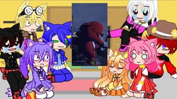 |Sonic and his friends react to themselves|♡New video♡|☁️RosyCherry☁️[read desc]