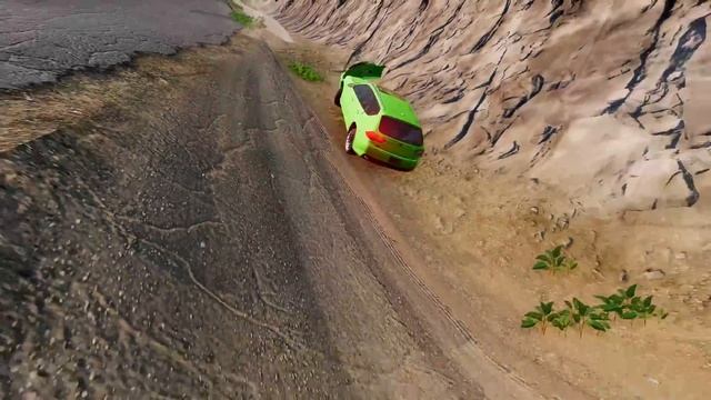 Big & Small Cars vs Water Slide Colors with Portal Trap Rescue Car - BeamNG.Drive смотреть онлайн