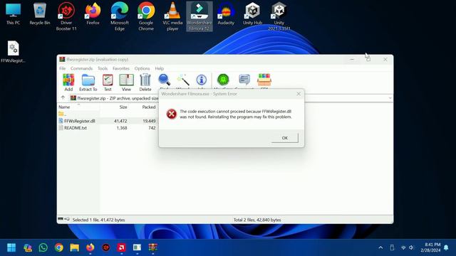 How To Fix This Filmora Error 'ffwstregister.dll | Filmora System Error Solution 2024 смотреть онлайн