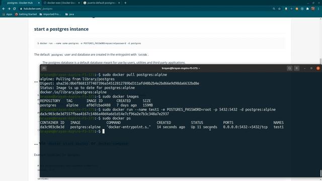 Correr postgres en un contenedor de docker смотреть онлайн