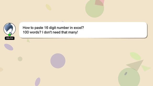 How to paste 16 digit number in excel? смотреть онлайн