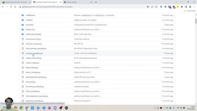 Creazione di un Bot Telegram con Python смотреть онлайн