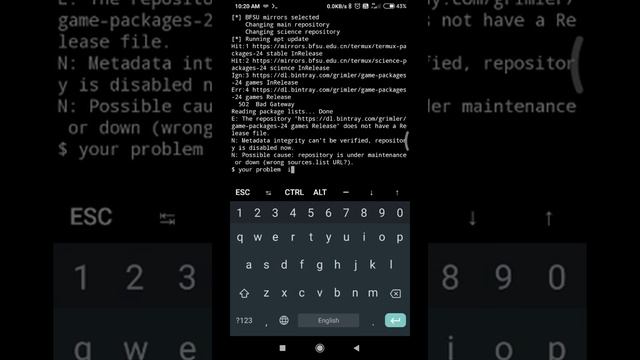 how to fix package installing problem in termux || termux error fixing смотреть онлайн