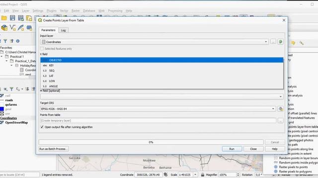 QGIS Creating Points from XY Values смотреть онлайн