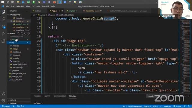 Mini Class Coding.ID "Belajar Membuat Website Responsif dengan Bootstrap & ReactJS смотреть онлайн