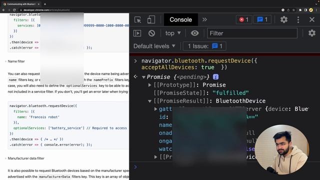 Connect Bluetooth Devices using Javascript смотреть онлайн