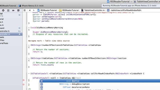 XCode 5 Tutorial RSS Reader Part 1 - Geeky Lemon Development смотреть онлайн