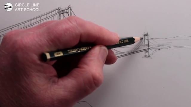 How to Draw the Golden Gate Bridge: Step by step смотреть онлайн