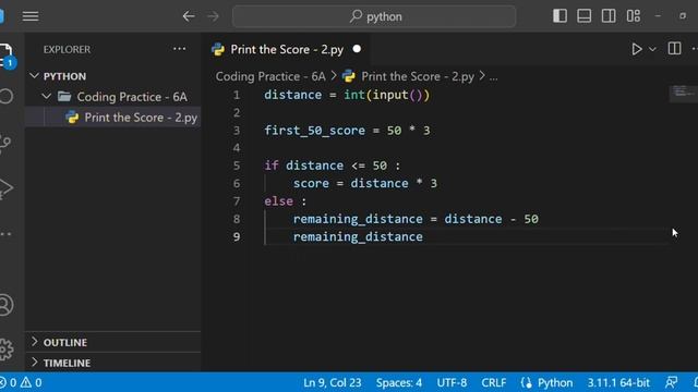 Print the Score - 2 | Coding Practice - 6A | Python | CCBP 4.0 смотреть онлайн