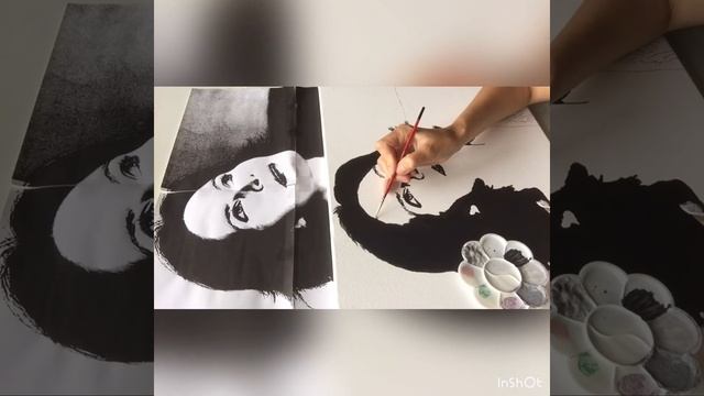 Рисование для неумёх. Рисуем черно-белый портрет. Часть 2 смотреть онлайн