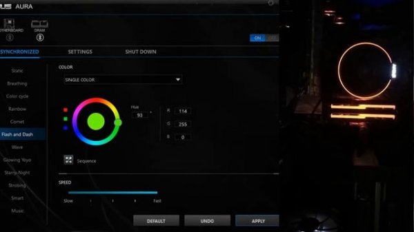 Aura Sync in Asus prime X370 Pro | ryzen 1700 | 2018
