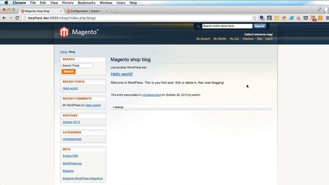 Adding WordPress blog to a Magento shop with Fishpig Magento WordPress Integration смотреть онлайн
