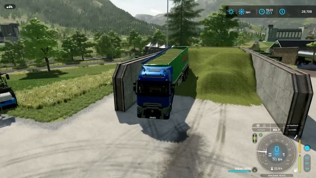 Filling and covering silo bunker with grass silage | Erlengrat Farm | Farming simulator 22 | ep #89 смотреть онлайн