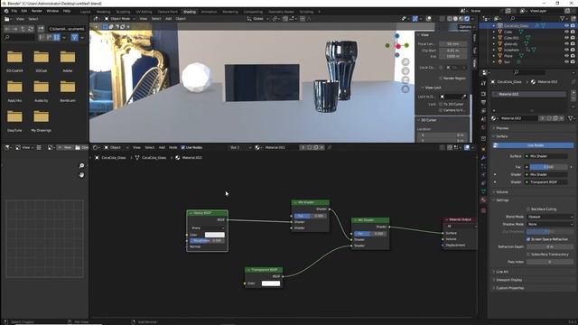 Blender 3.6 Eevee Glass Material Part 2 смотреть онлайн