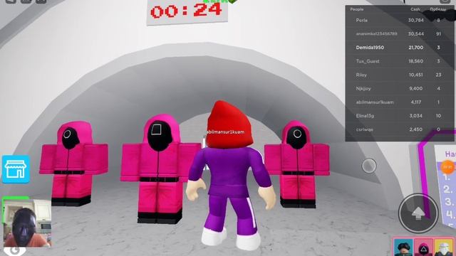 Кальмар Челлендж Красный Свет Зелёный Цвет #1 Roblox смотреть онлайн