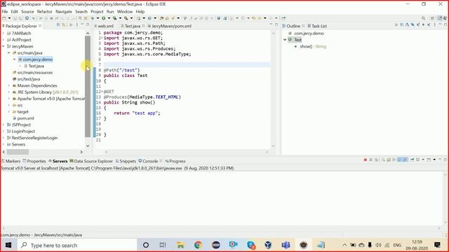 REST Web Services 03 - Implementation in eclipse Maven | Jersey | Web Service Setup In Eclipse смотреть онлайн