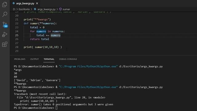 ¿Qué es *args y **kwargs en Python? - Explicación смотреть онлайн