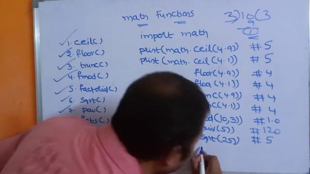 MATH MODULE FUNCTIONS || BUILT IN || PREDEFINED || PYTHOON PROGRAMMING смотреть онлайн
