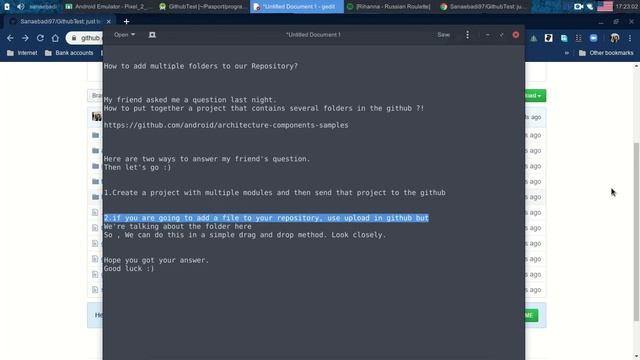 How to add multiple folders to our Github Repository? смотреть онлайн